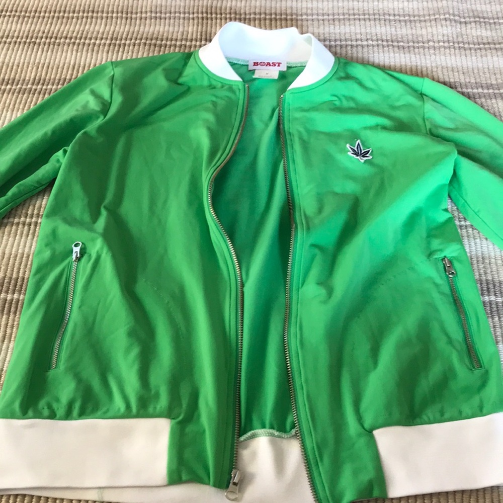 Nylon varsity jacket